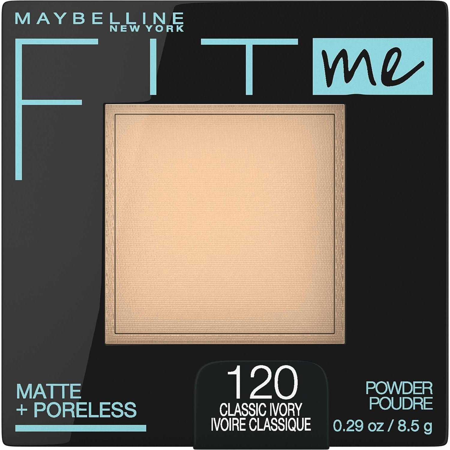 Fit Me Matte + Poreless Pressed Face Powder Makeup & Setting Powder, Classic Ivory, 1 Count